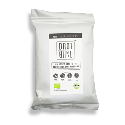 BROT OHNE Bio Keto Brotmix – Beutel 350 g, Vorderseite