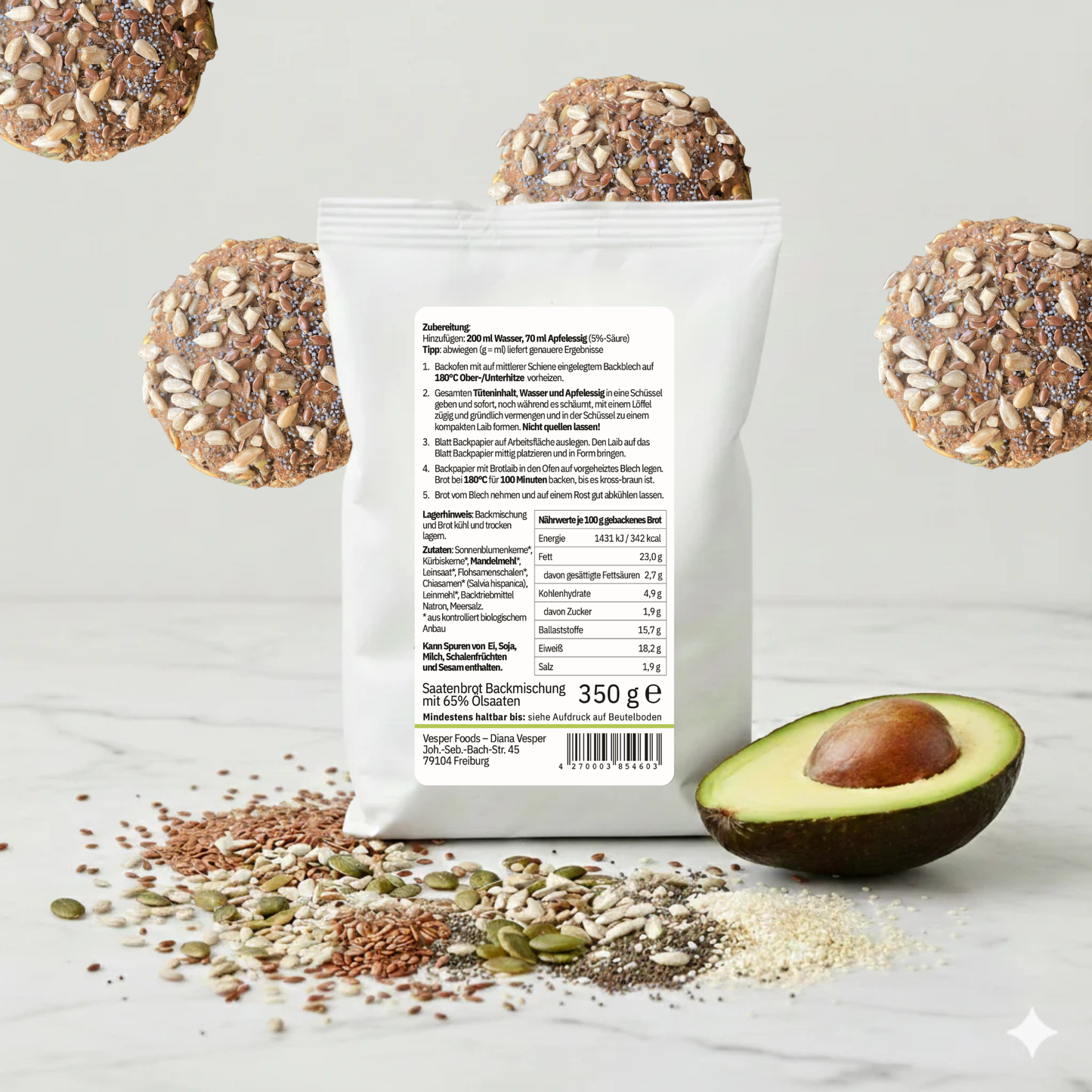 Keto Paleo Bio Brotmix